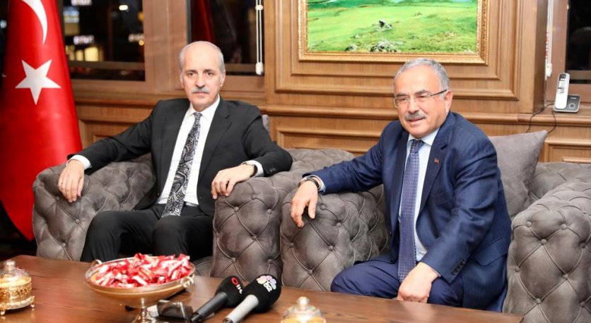 NUMAN KURTULMUŞ BÜYÜKŞEHİR BELEDİYESİNİ ZİYARET ETTİ