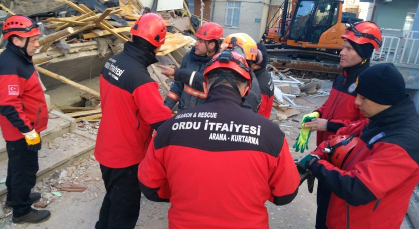 ORDUDAN GİDEN EKİPLER ELAZIĞA ULAŞTI