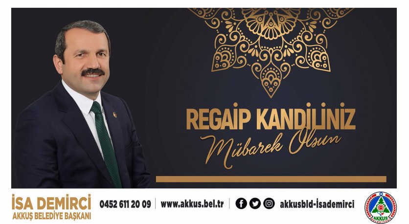 BAŞKAN DEMİRCİNİN REGAİB KANDİLİ MESAJI