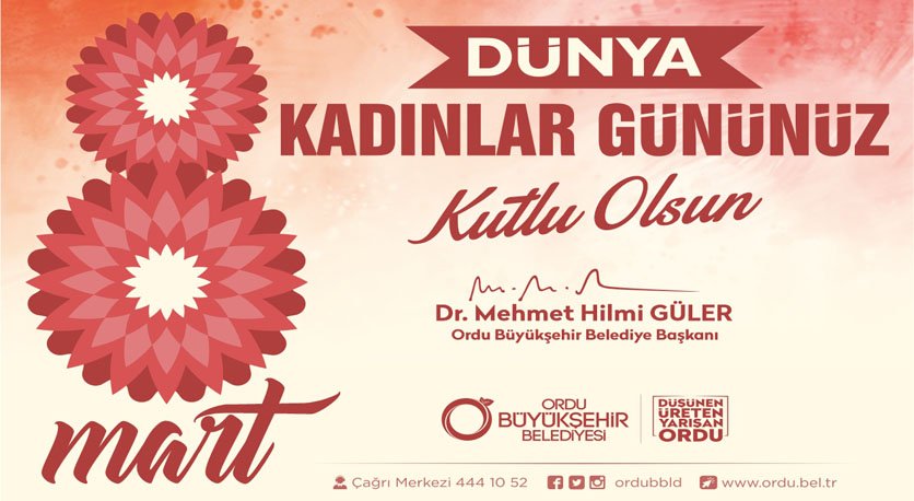 8 MART DÜNYA KADINLAR GÜNÜ KUTLU OLSUN