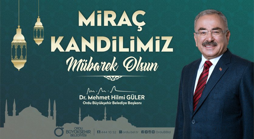 “MİRAÇ, BİZ MÜSLÜMANLAR İÇİN MANEVİ BİR TERFİDİR”