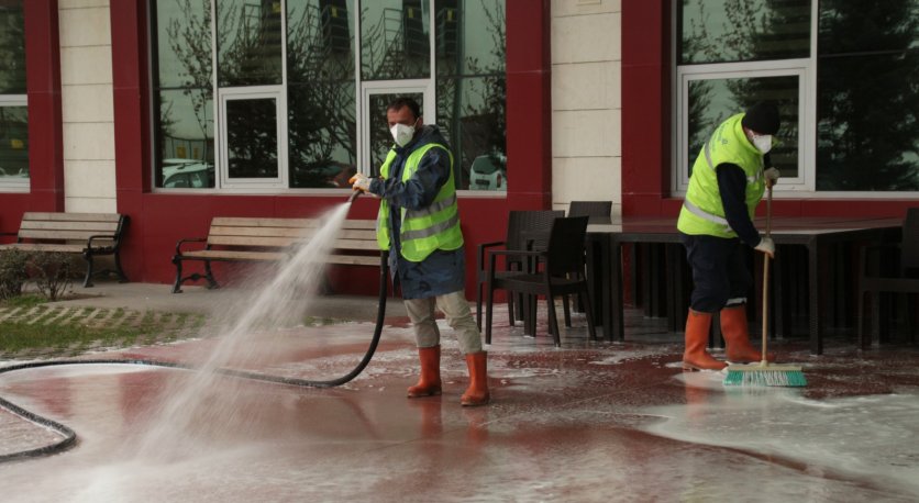 ORDUDA SOKAKLAR DEZENFEKTE EDİLİYOR