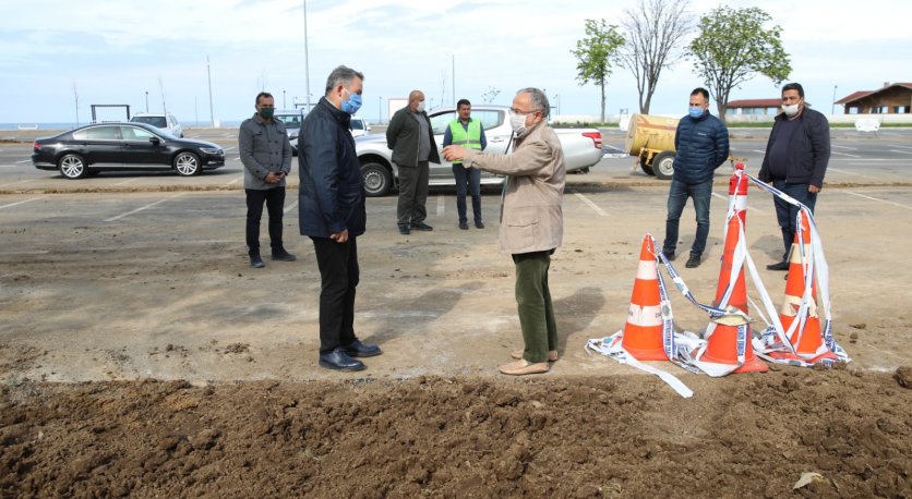 BAŞKAN GÜLER SAHADA İNCELEMELERE DEVAM EDİYOR