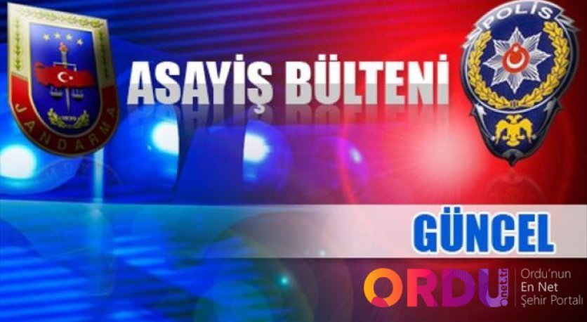 27 TEMMUZ - 2 AĞUSTOS ARASI ASAYİŞ BÜLTENİ