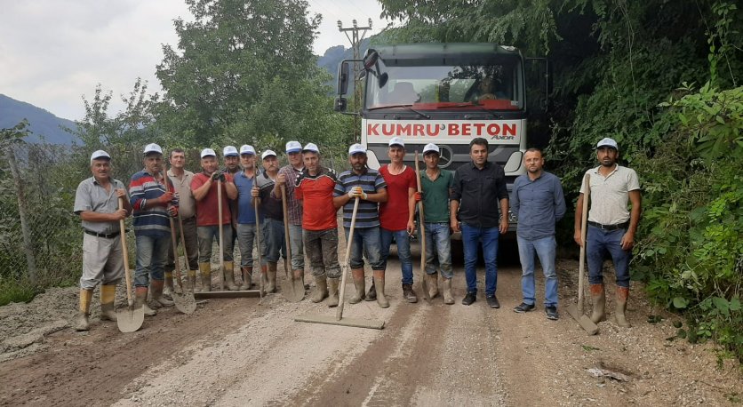 BELEDİYE VATANDAŞ EL ELE VERDİ