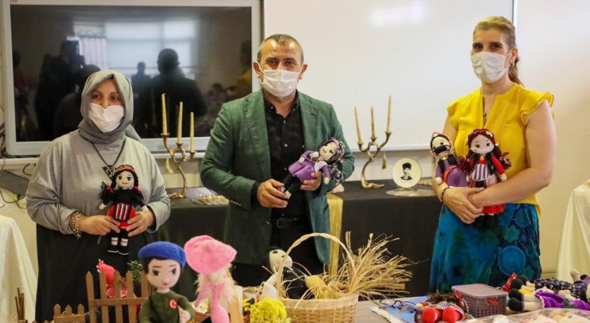 VALİ SONEL ORGANİK ÖRGÜ BEBEK YAPIM KURSUNU ZİYARET ETTİ