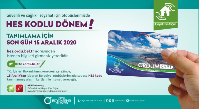 TOPLU TAŞIMALARDA “HES KODU” DÖNEMİ