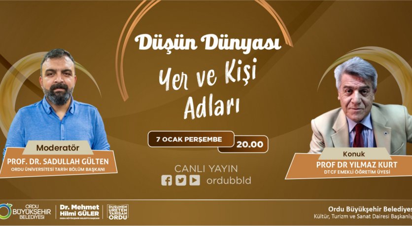 DÜŞÜN DÜNYASI - YER VE KİŞİ ADLARI