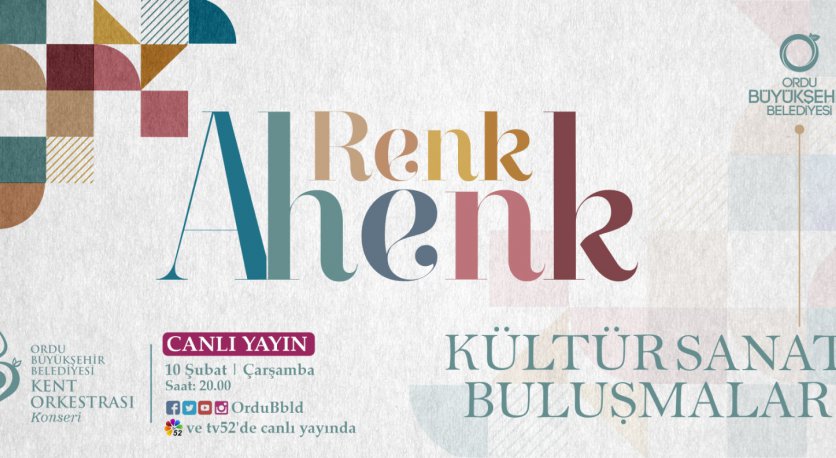 RENK AHENK KÜLTÜR BULUŞMALARI