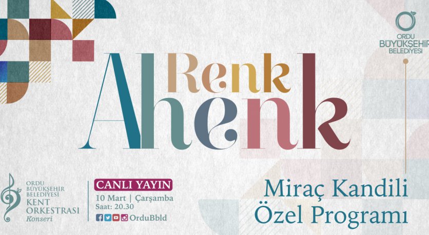 RENK AHENK MİRAÇ KANDİLİ ÖZEL PROGRAMI