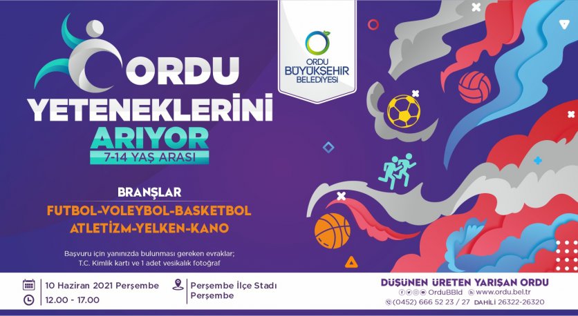 ORDU YETENEKLERİNİ ARIYOR 