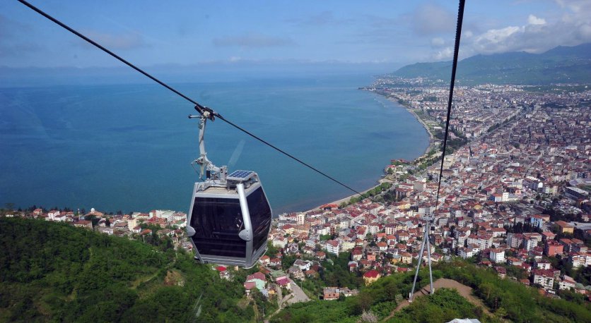 TELEFERİK HİZMET VERMEYE BAŞLADI