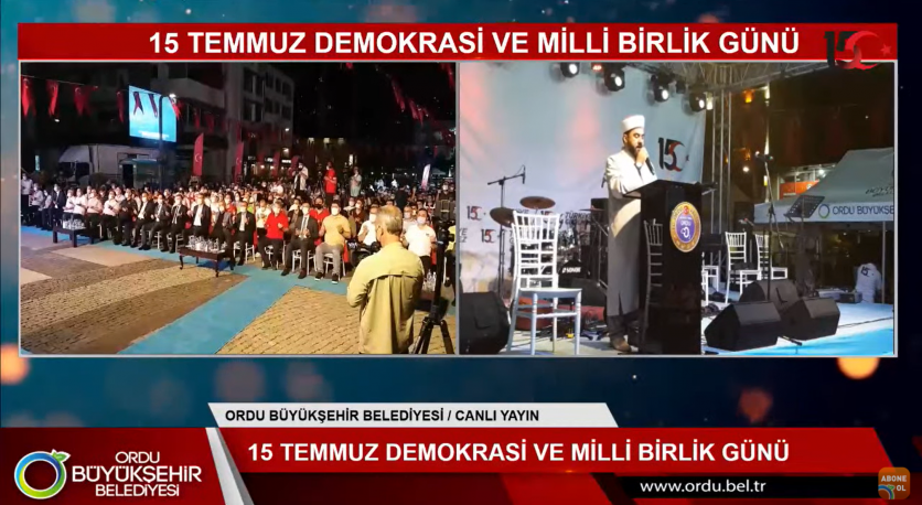 15 TEMMUZ DEMOKRASİ VE MİLLİ BİRLİK GÜNÜ CANLI YAYIN