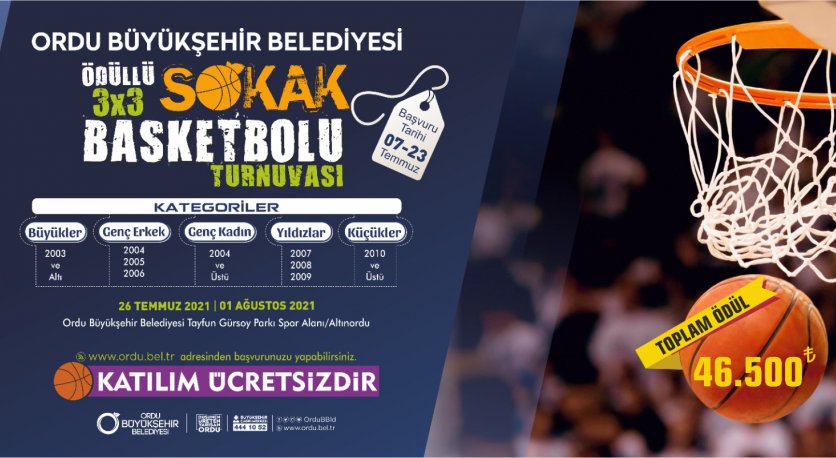 SOKAK BASKETBOLU TURNUVALARI BAŞLIYOR