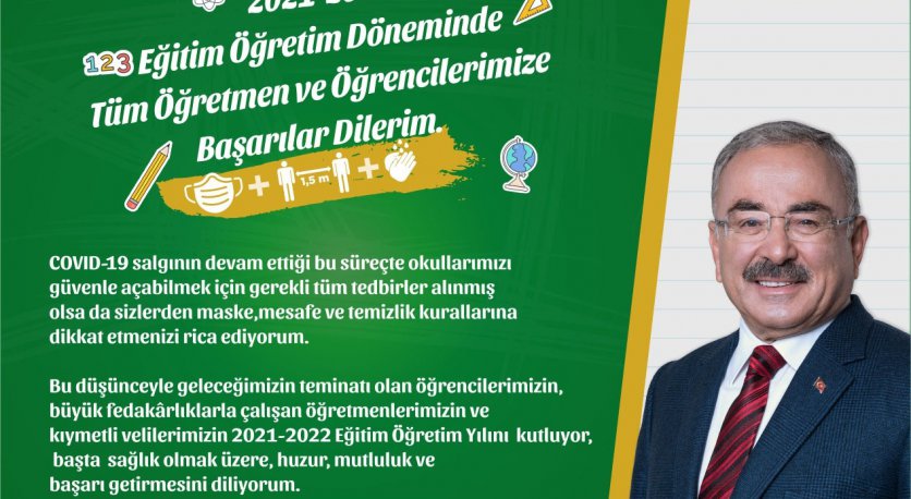 BAŞKAN GÜLERDEN YENİ EĞİTİM ÖĞRETİM YILI MESAJI