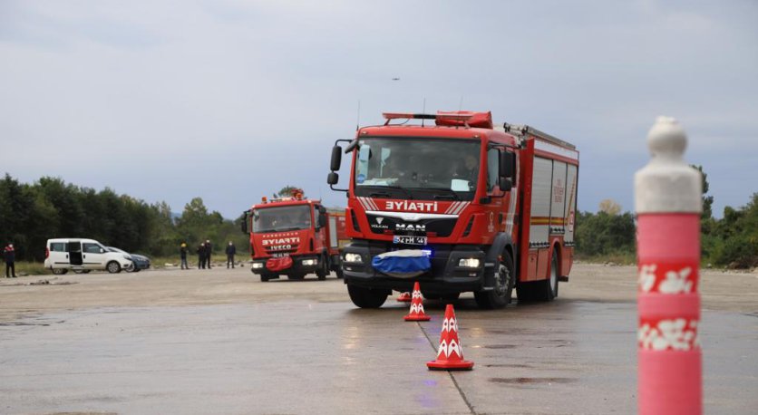 ORDU İTFAİYESİ´NİN SÜRÜŞ EĞİTİMLERİ NEFES KESTİ