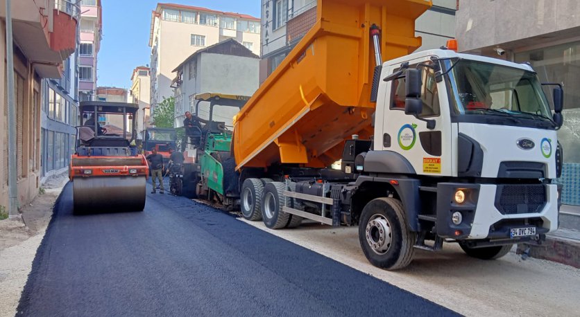 FATSA´DA SOKAKLAR SICAK ASFALT İLE BULUŞTU