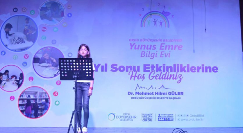 BİLGİ EVLERİ ÖĞRENCİLERİNDEN YIL SONU ETKİNLİĞİ 