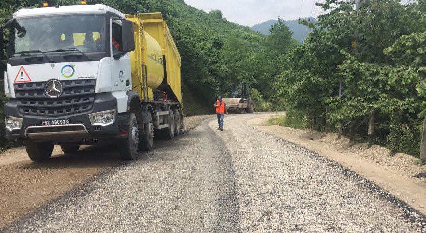 ÜNYE´DE ASFALT SEFERBERLİĞİ