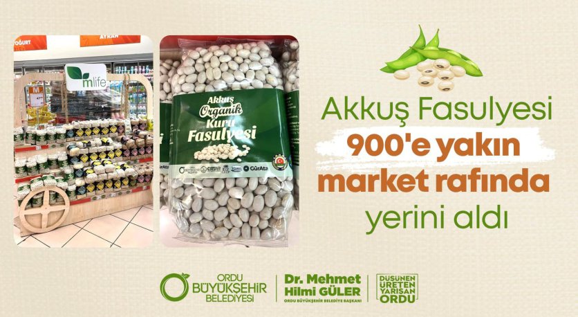 ORDU´NUN ÜRÜNLERİ MİGROS ZİNCİR MARKETLERDE YERİNİ ALDI