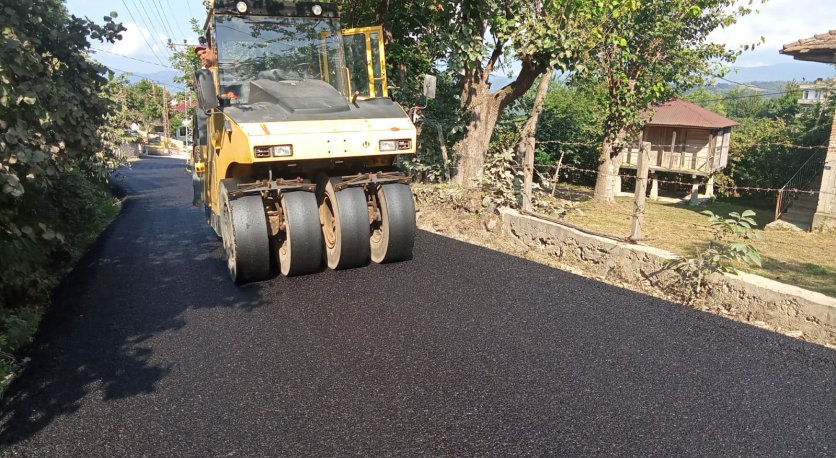 FATSA´NIN MAHALLELERİNE SICAK ASFALT