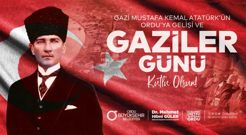 ORDU´DA GAZİLER GÜNÜ TÖRENLE KUTLANDI