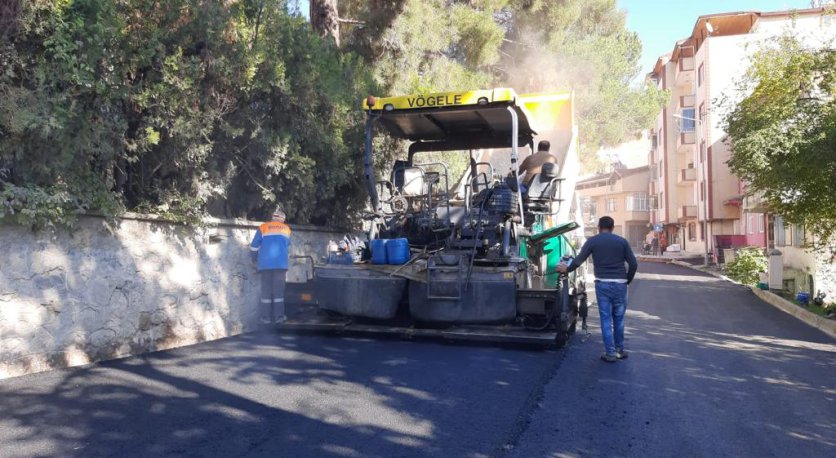KUMRU´NUN MERKEZİNE SICAK ASFALT 
