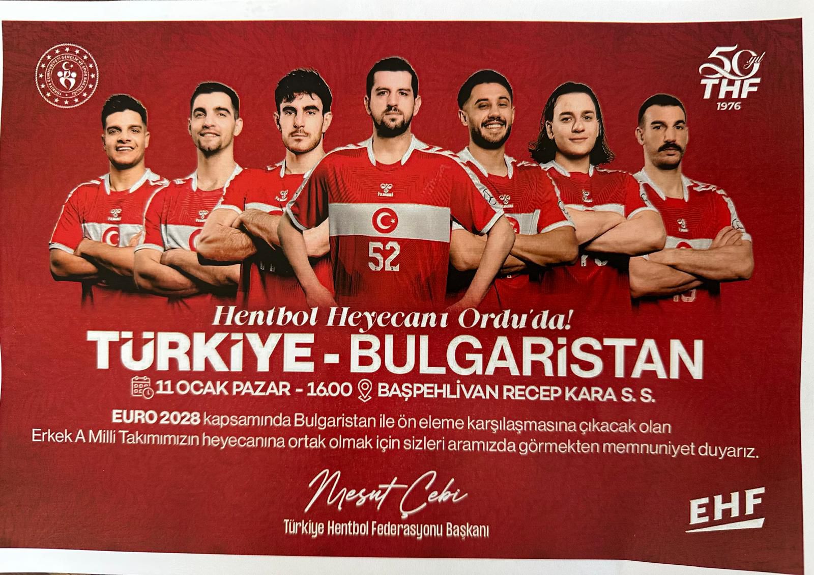 Ordu’da Milli Heyecan Yaşanacak