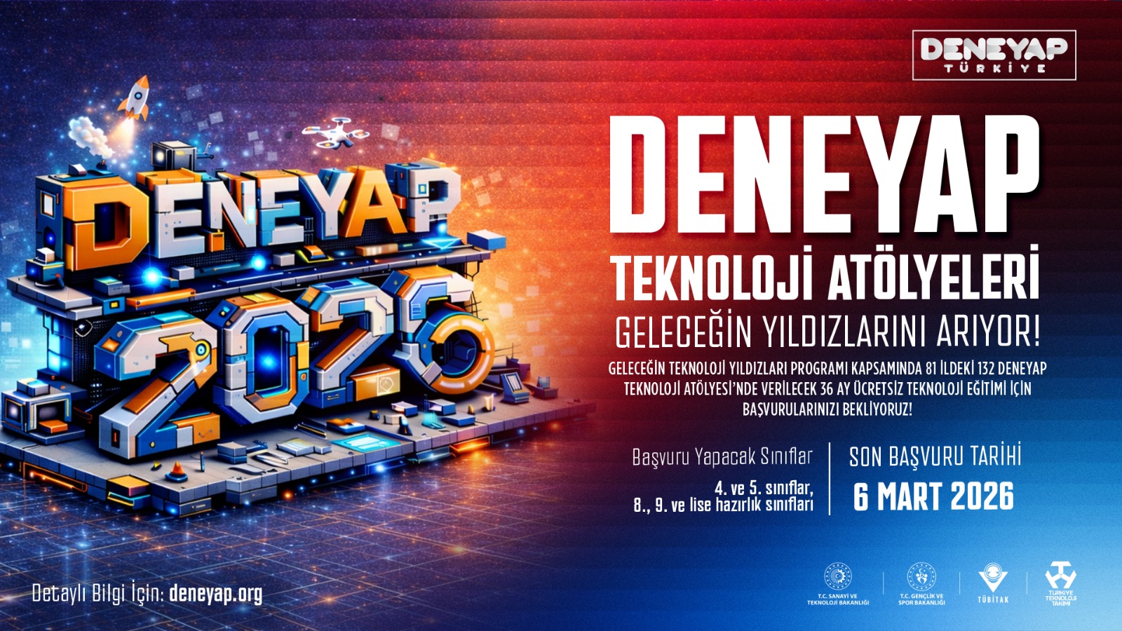 DENEYAP Atölyesi 2026 Başvuruları Başladı!