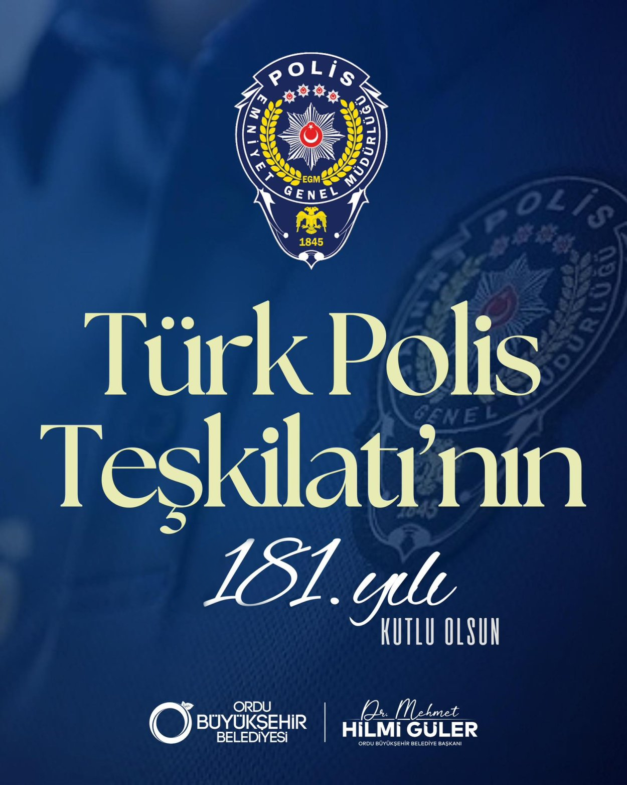 BAŞKAN GÜLER’DEN 181. YIL KUTLAMASI