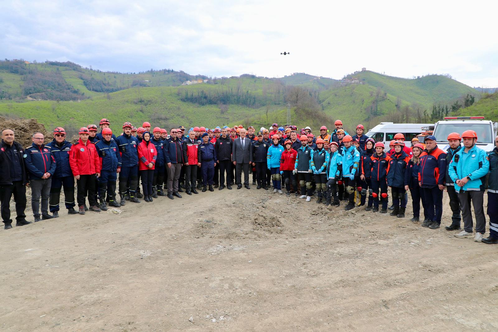 Ordu İl Afet Müdahale Planı Kapsamında Tatbikat Yapıldı