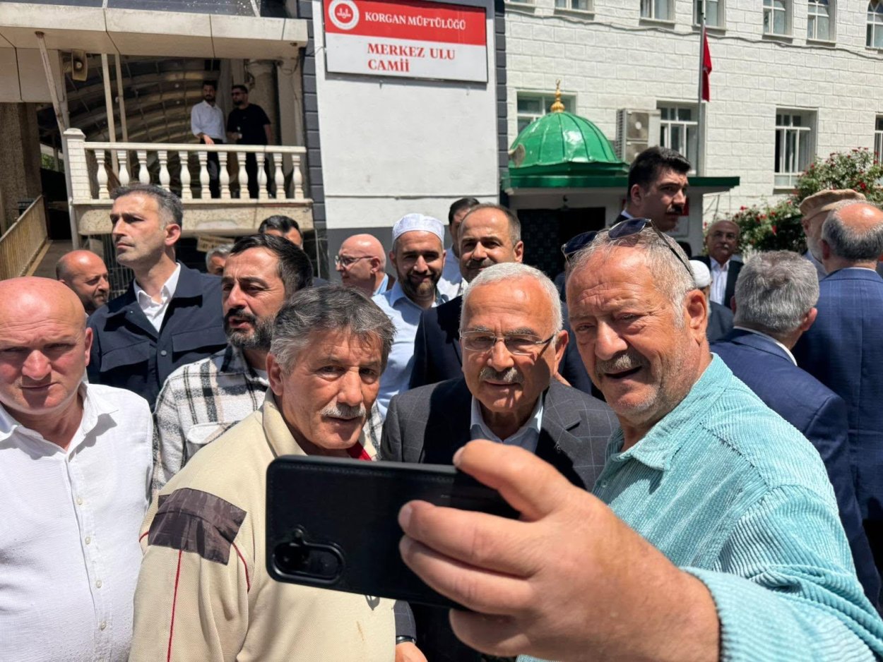 BAŞKAN GÜLER'E KORGAN'DA SEVGİ SELİ