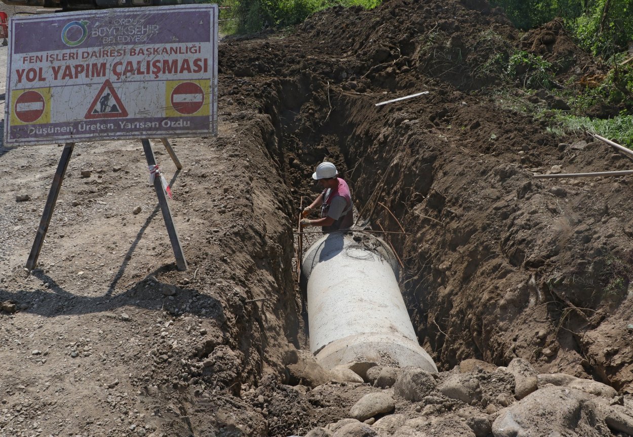 FATSA’DA SANAYİ BÖLGELERİNİ KORUYAN ALT YAPI YATIRIMI TAMAMLANDI