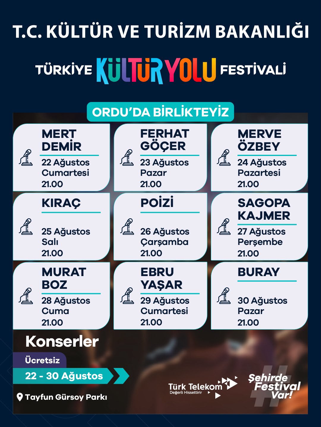 Ordu’da Türkiye Kültür Yolu Festivali Coşkusu Yaşanacak