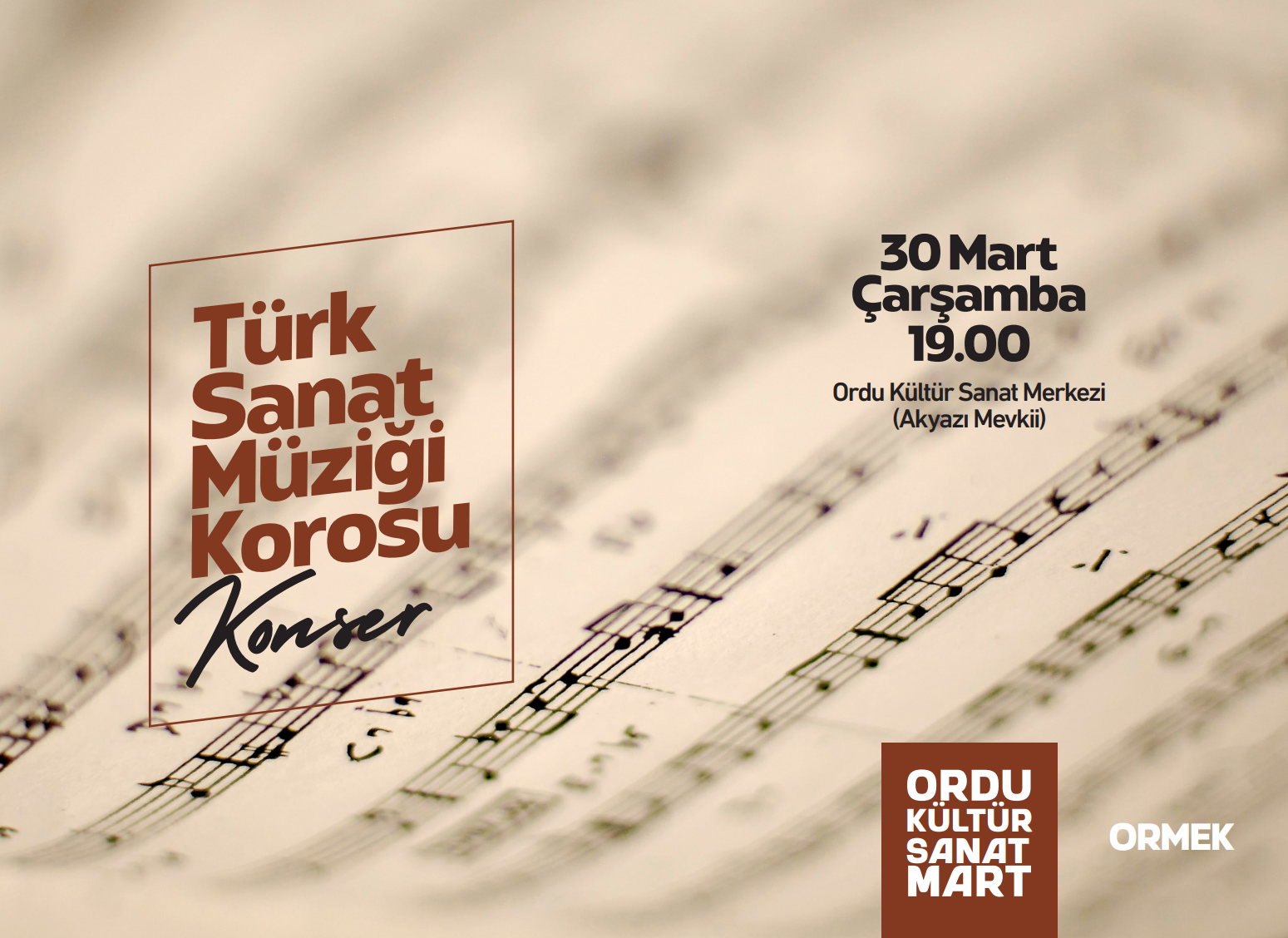 Türk Sanat Müziği Korosu Konseri